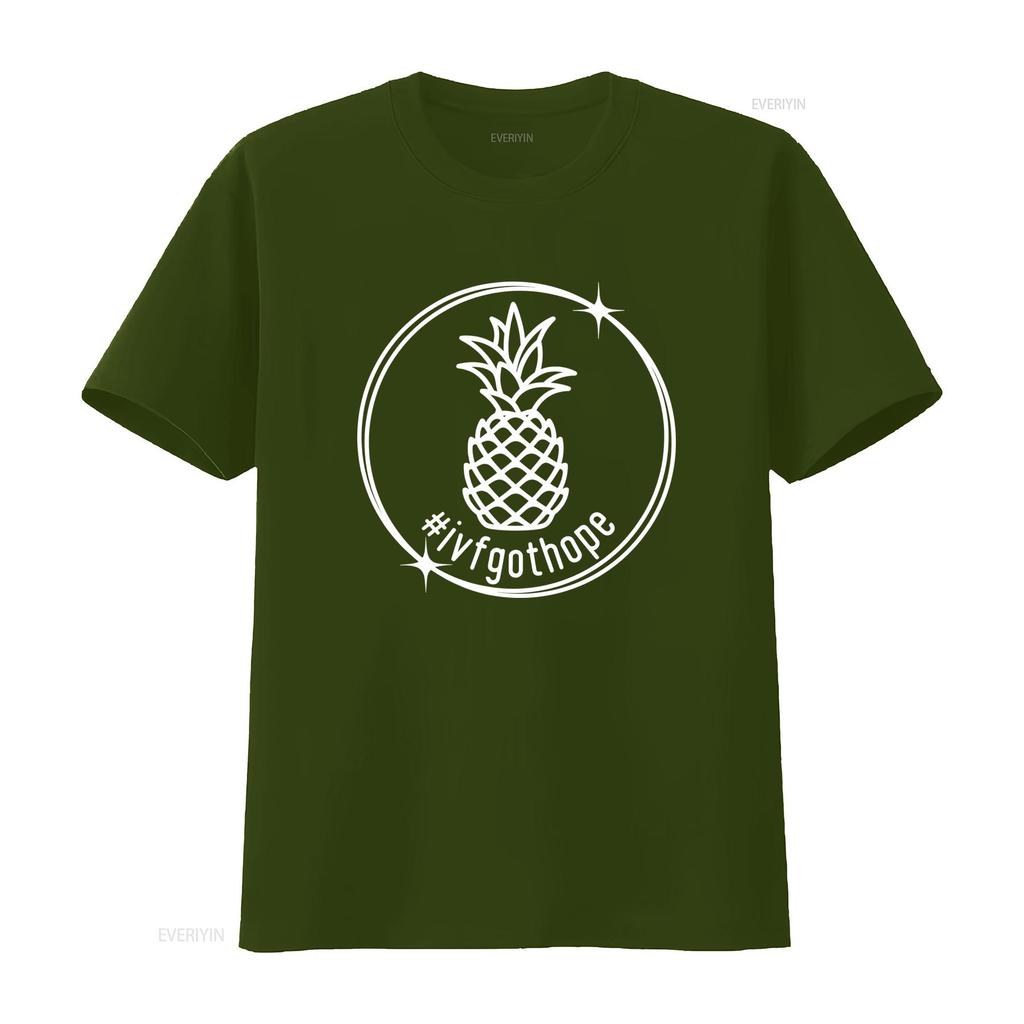 IVF Awareness T Shirt Got Hope Transfer Day Infertility Support Fertility Pineapple Mom Egg Retrieval Vintage Washed Streetwear