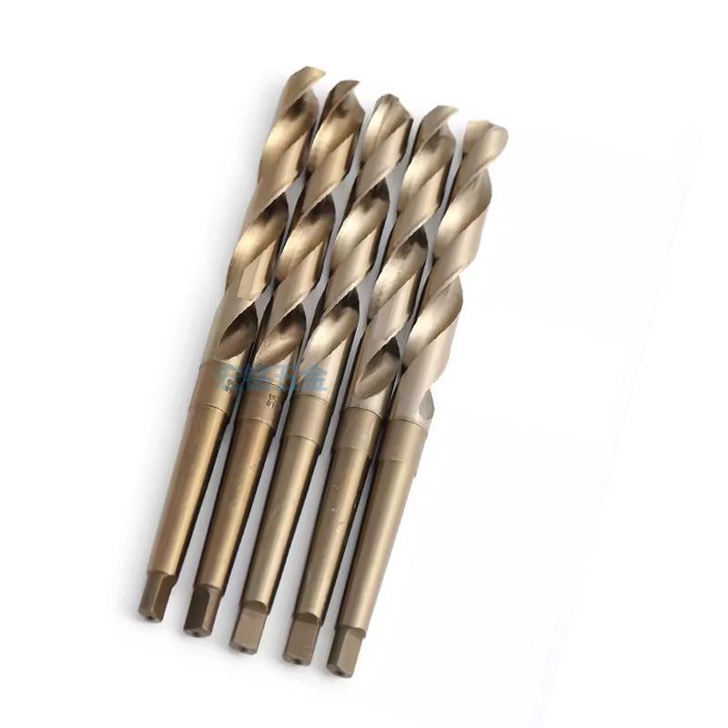 High-Cobalt M35 HSS Taper Shank Twist Drill Bit for Stainless Steel (10-60mm)