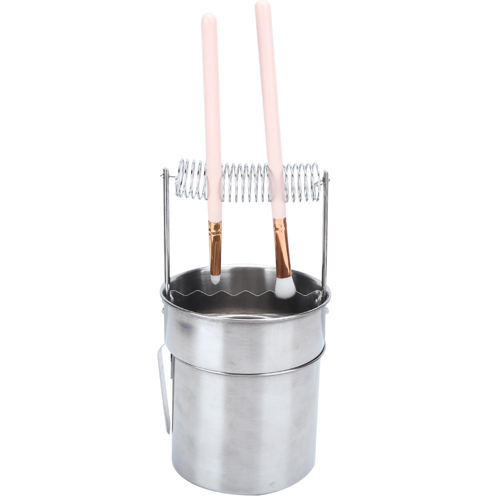 Artist Brush Washer Double Layer Filtration Portable Stainless Steel Brush Cleaner for Sketching