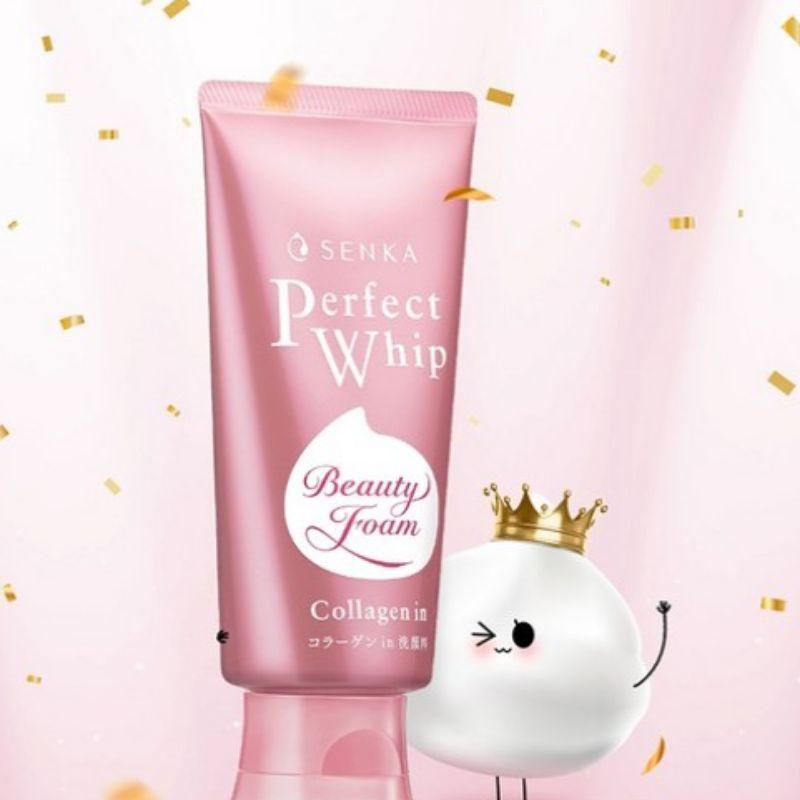 SENKA Perfect Whip Collagen In Cleansing Foam 120g X 2 – Moisturizing Rich Foam Cleanser Set