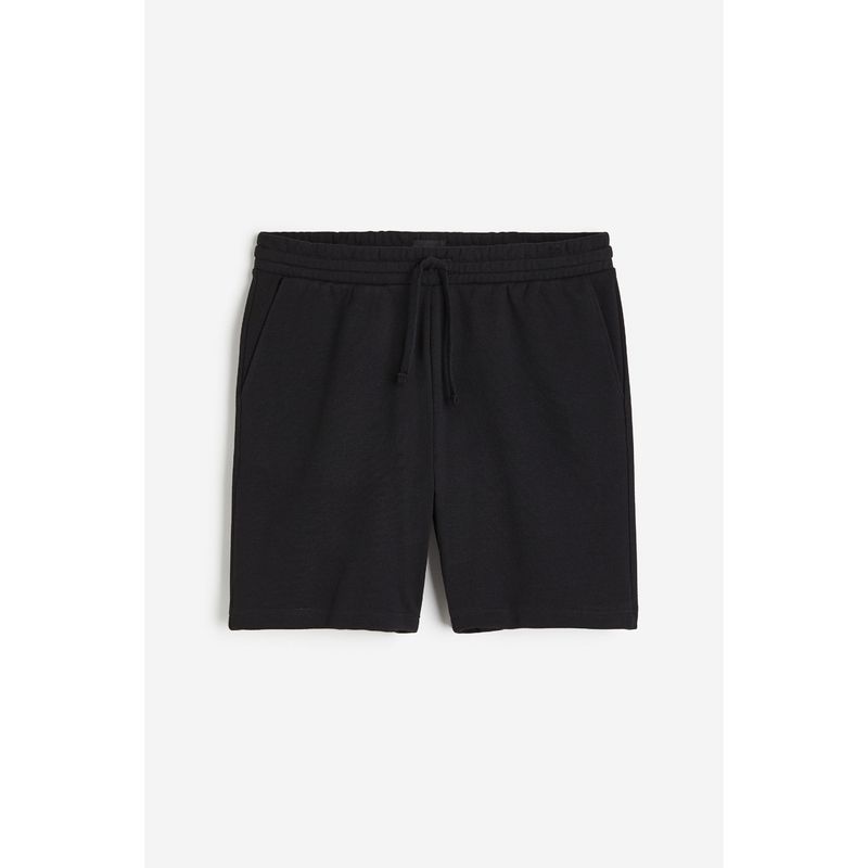 

HM Men s Sweatpants Autumn Thin Track Pants Elastic Waist Loose Straight-leg Mid-High Waist Casual Shorts 1224295 Black 165/72A(XS)