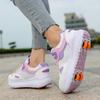 TUINANLE New Boys Fashion Sneakers Roller Skating Casual Shoes Best Girls Gift Four Wheel Inline Skates