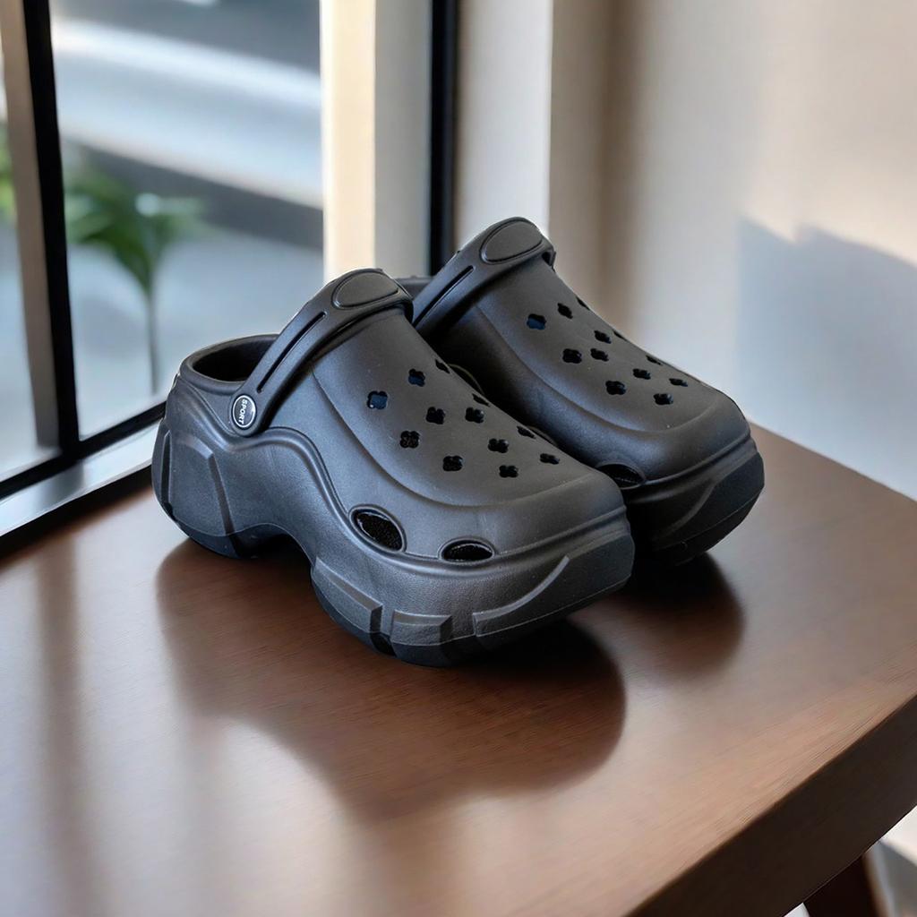 Height Increase 5cm Internet Celebrity Explosion Summer Hole Shoes EVA Soft Sole Street Fashion Outer Wear Women's Bag Head Beach Sandals