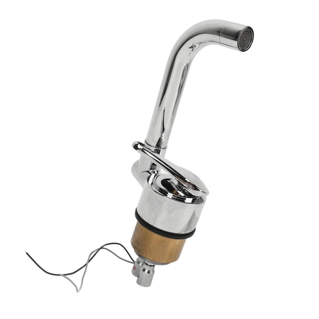 RV Water Faucet 360 Degree Rotatable 316 Stainless Steel Hot Cold Water Supply for Campers RVs Travel Trailers