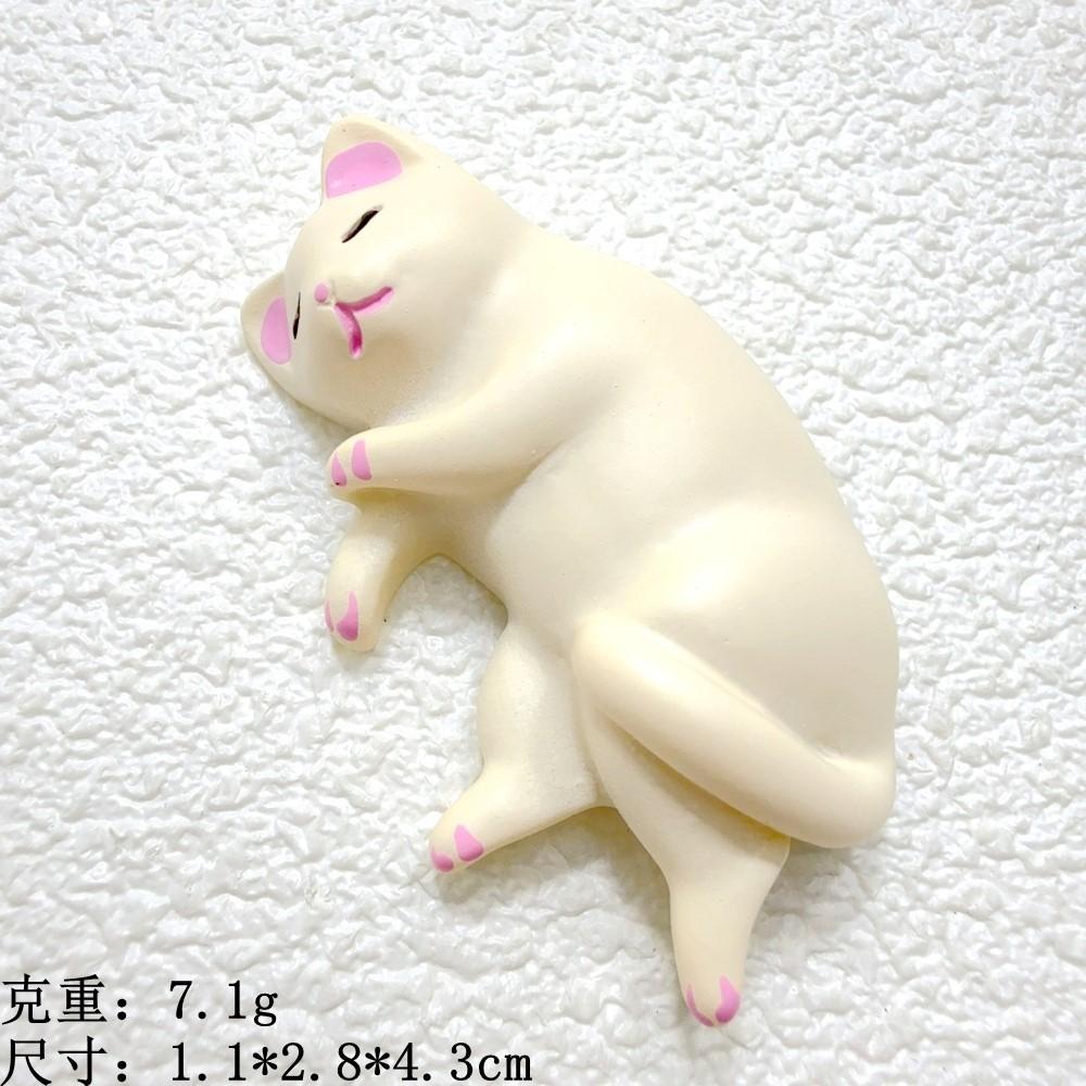 DW93 5pcs Kawaii Resin Mini Sleeping Cat Mini Figures Miniature Things Statues Dollhouse Room Home Decor Items Desk Accessories