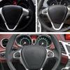 DT08 Steering Wheel Volume Control Switch Button Left for Ford Fiesta MK7 MK8 Ecosport 2013 2014 2015 Red Backlight