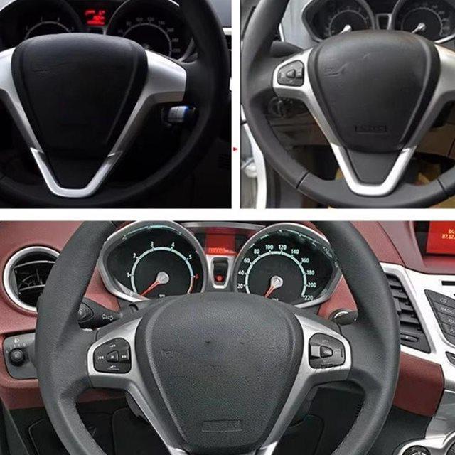 DT08 Steering Wheel Volume Control Switch Button Left for Ford Fiesta MK7 MK8 Ecosport 2013 2014 2015 Red Backlight