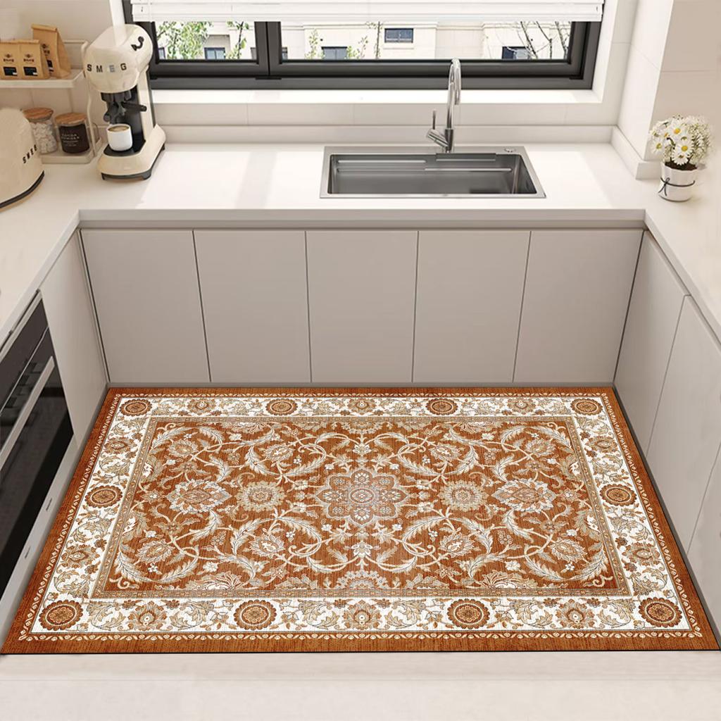 Bohemian Style Luxury Border Carpet Living Room Big Size Soft Room Decor Bedroom Rug Kitchen Antiskid Floor Mat Easy Cleaning