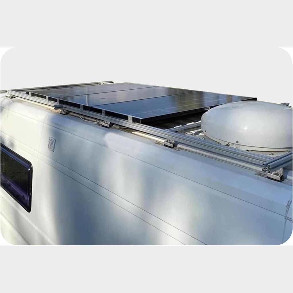 4/6PCS Van Roof Rack Mount Kit Stainless Steel RVs Photovoltaic Brackets Roof Racks Camping Steel Stability Box Brackets Box