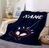 Custom Name Spider-Man Mask Flannel Blanket Throw Blanket Soft Warm Sofa Bed Decor Unique Gift