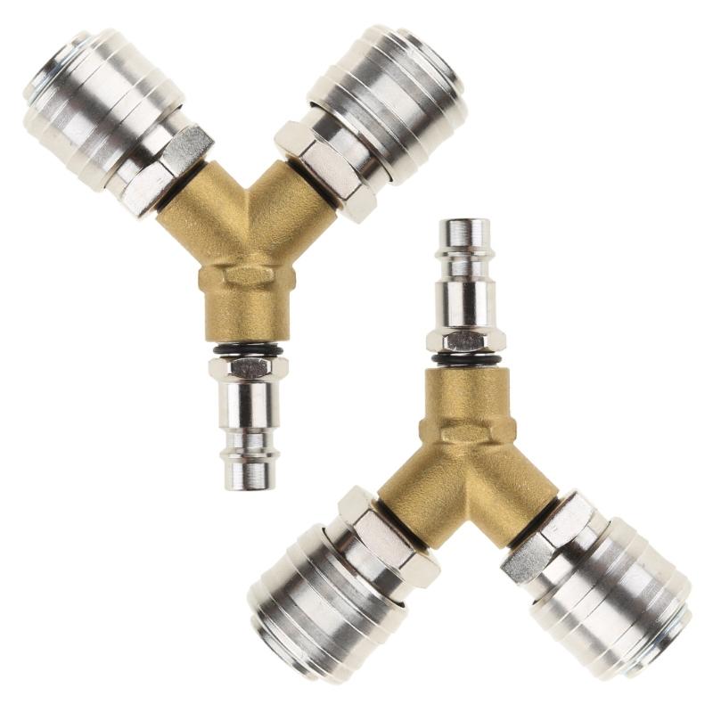 Professional Compressed Air Distributor Efficient Brass Connector for Pneumatic Tools Simple Installation Durable
