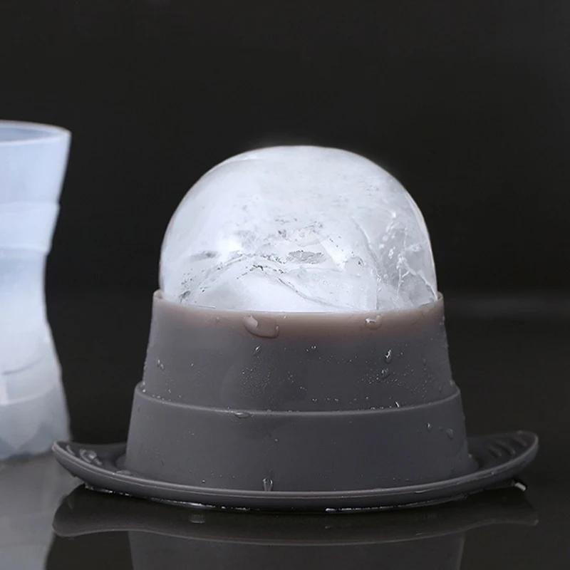 Silicone Whiskey Ball Ice Maker Food Grade Silicone Ice Hockey Mold Ice Grid Circular Ice Box Summer Home Bar Kitchen Ice Tools