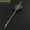 Anime Alloy Weapon Figurine Gift Set: Fire-Tipped Spear & Ao Bing Hammer