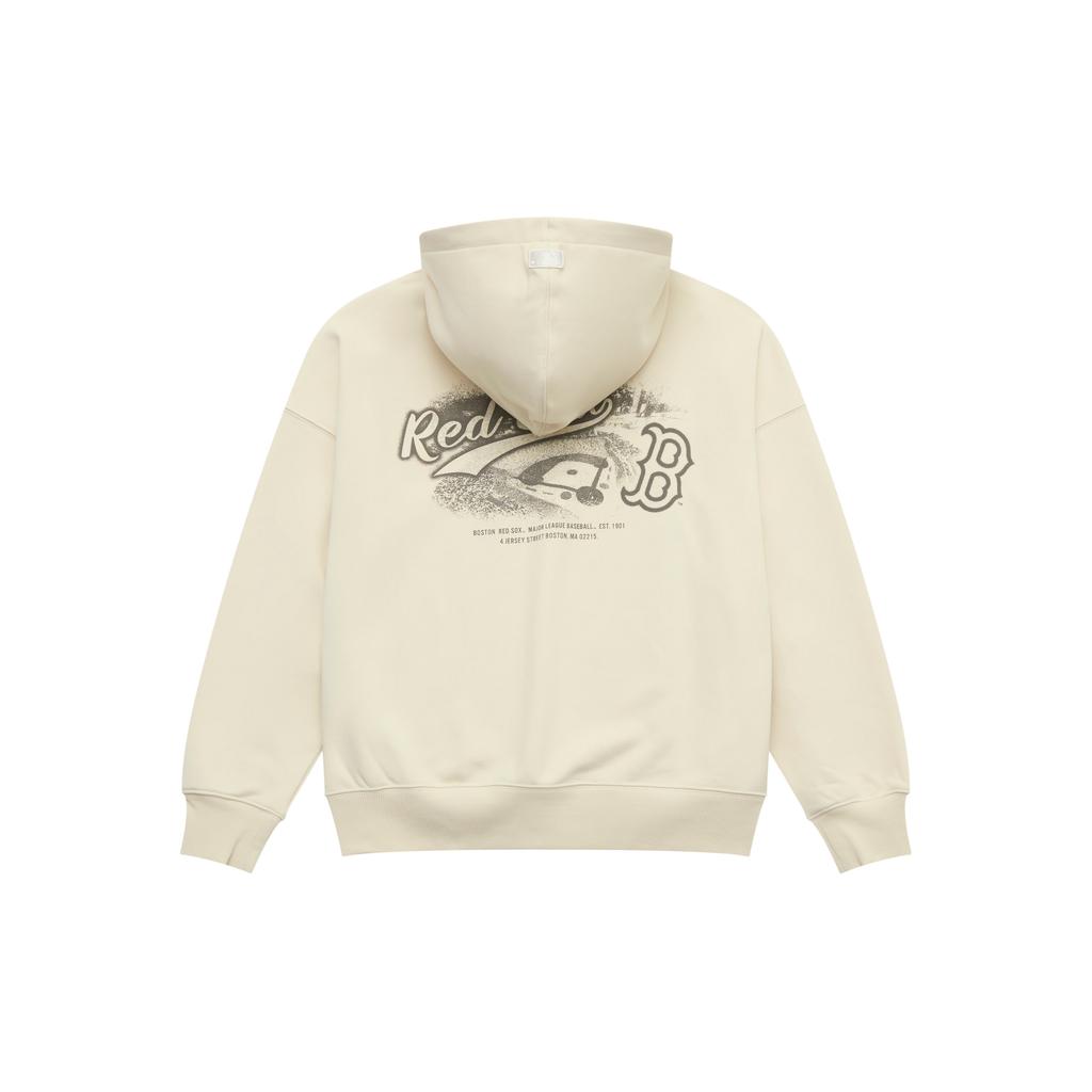 New MLB Boston Red Sox Basic Collection 25FW Sweatshirt Unisex Standard Ivory 3AHDB1354-43CRS