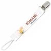 Planetee Pacifier Clip for Name ROMANE Baby of Love Bee | Pacifier Clip Birth Gift
