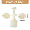 MidAutumn Festival Moon Cake Maker Small Flower Fan Moon Cake Molds Cookie Stamps Hand Press Cookie Dessert Cutter