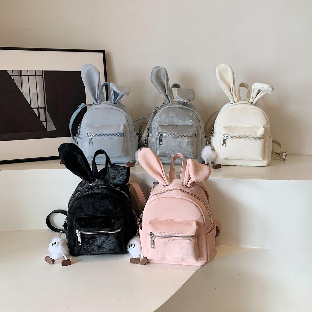 Durable backpack versatile 2025 new fashion cute student commuting schoolbag travel mini going out backpack