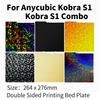 PEI Textured 264x276mm Build Plate For Anycubic Kobra X Plate Kobra S1 Combo Spring Steel Sheet For Anycubic KX 3D Printer Parts