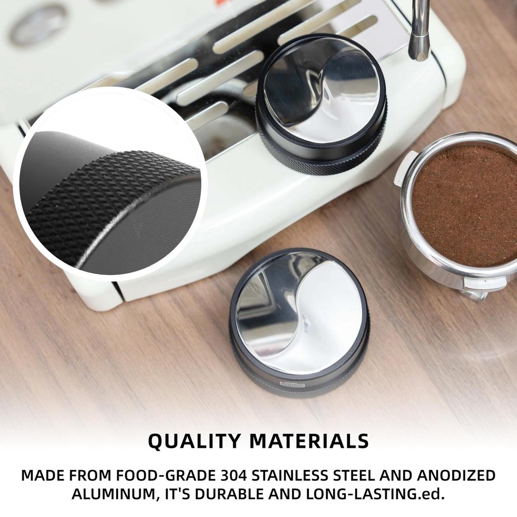 NEOUZA Coffee Gravity Distributor for Espresso Portafilters, Gravity Dispensing Tool, Automatic Leveling Distributor with S-Shaped Base (51mm)