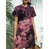 New Women'S Pink Strawberry Print Nightdress, Sweet Exclusive Home Atmosphere Pajamas, Can Be Worn As a T-Shirt Dress