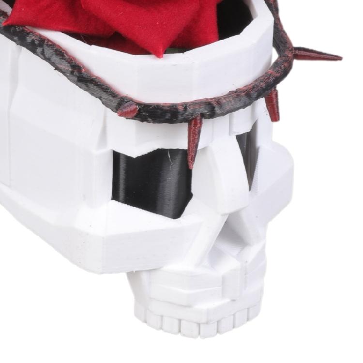 Skull Rose Flower Building Set Artificial Flower Bouquet Building Block Assembly Toy For Men Women Halloween Gift