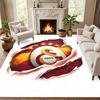 Galatasaray Carpet Door Mat for Living Room or Bedroom Protective Mat Under Chair Office Decoration Christmas Gift Birthday Present