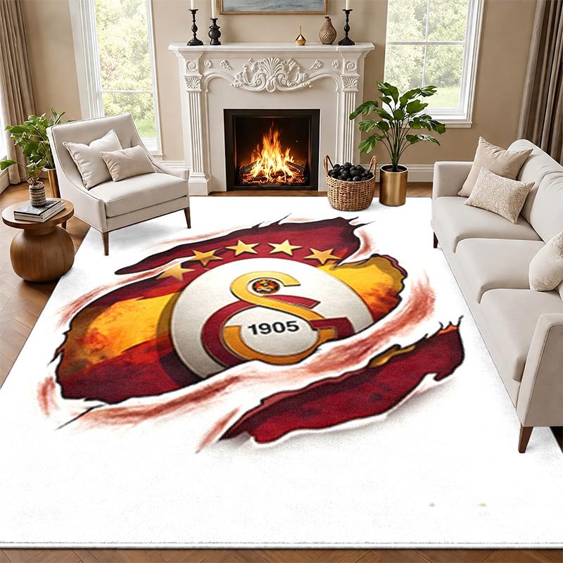 Galatasaray Carpet Door Mat for Living Room or Bedroom Protective Mat Under Chair Office Decoration Christmas Gift Birthday Present