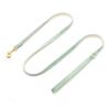 Adjustable White Tea Velvet Cat Collar with Bell - Cute & Comfy Pet Collar