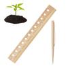 Seeding Garden Template Spacer Tool With Plant Dibber Wooden Plant Spacing Ruler Spacing Template Garden Seedling Spacer Planter