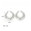 Vintage Gold Circle Screw Thread Hoop Earrings for Women, Minimalist Textured Ear Cuffs, Dainty Small Hoops, Trendy Jewelry Gift