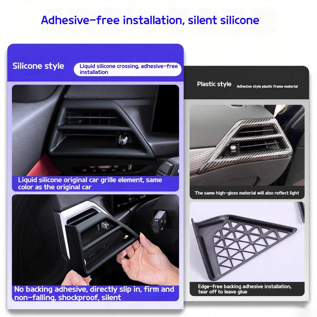 För BMW 3-serien G20 2025-2025 Bil Matt svart instrumentbräda otrendigt skyddande överdrag reflekterande interiörtillbehör