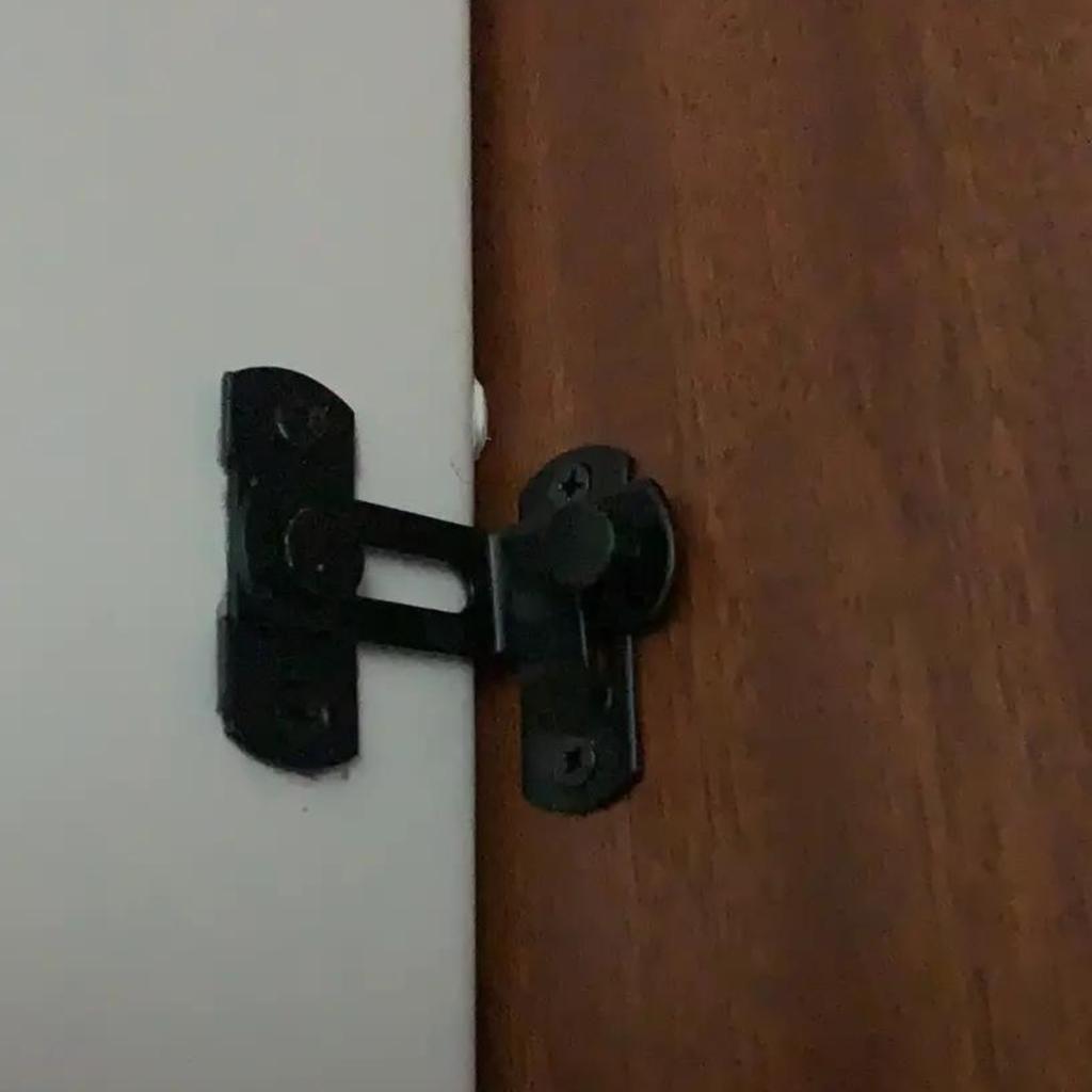 Zámek s úhlem 90 stupňů, Nerezový dveřní zámek a západka s úhlem 90 stupňů