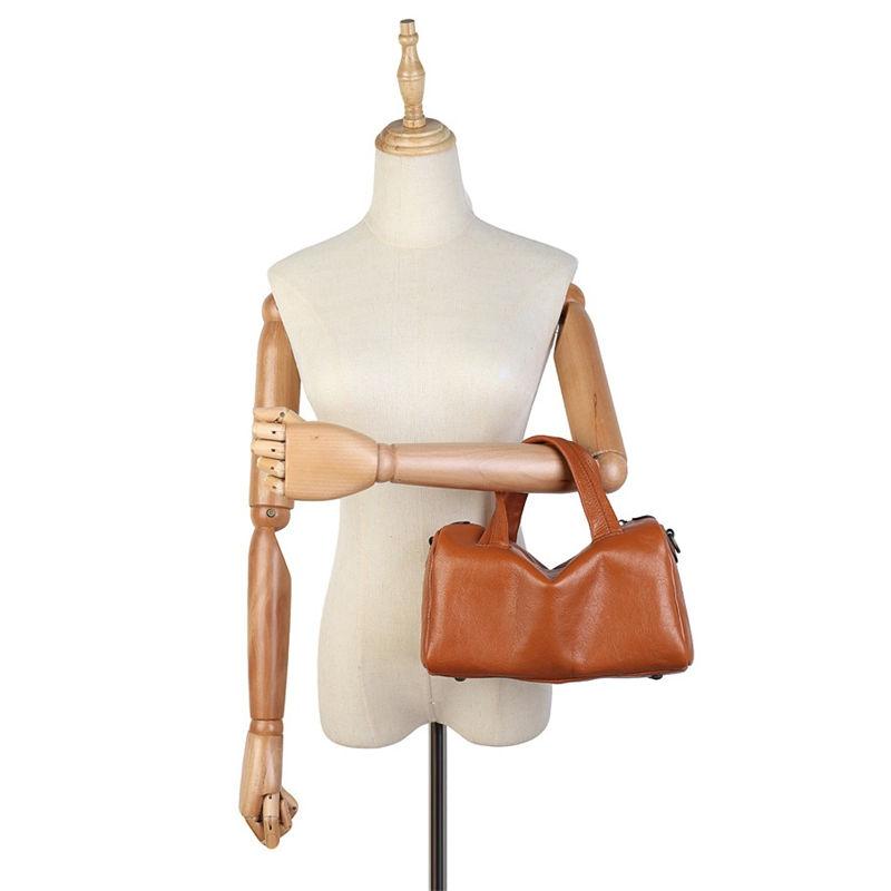 Vintage Design Women Handbags Genuine Leather Shoulder Bags for Ladies Fashion Crossbody Bags Purse Pillow Bags