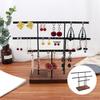 Earrings Holder Organizer Decorative Display with Detachable Wooden Base for Ear Bracelet