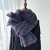 New Plaid Scarf, Women'S Imitation Cashmere Tassel Shawl, Autumn And Winter Couple Atmosphere, Warm And Thick Scarf