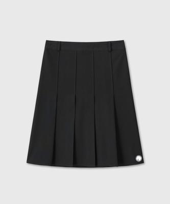 Miyuki Miuki Pleated Midi Skirt (Black)