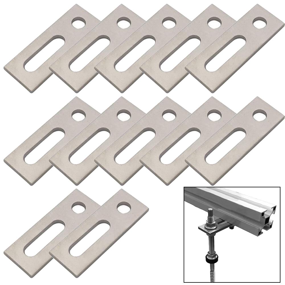 Stainless Steel M10 For Hanger Bolt Adapter Plate Essential for Solar PV Mounts Available In Sets of 1 4 or 12