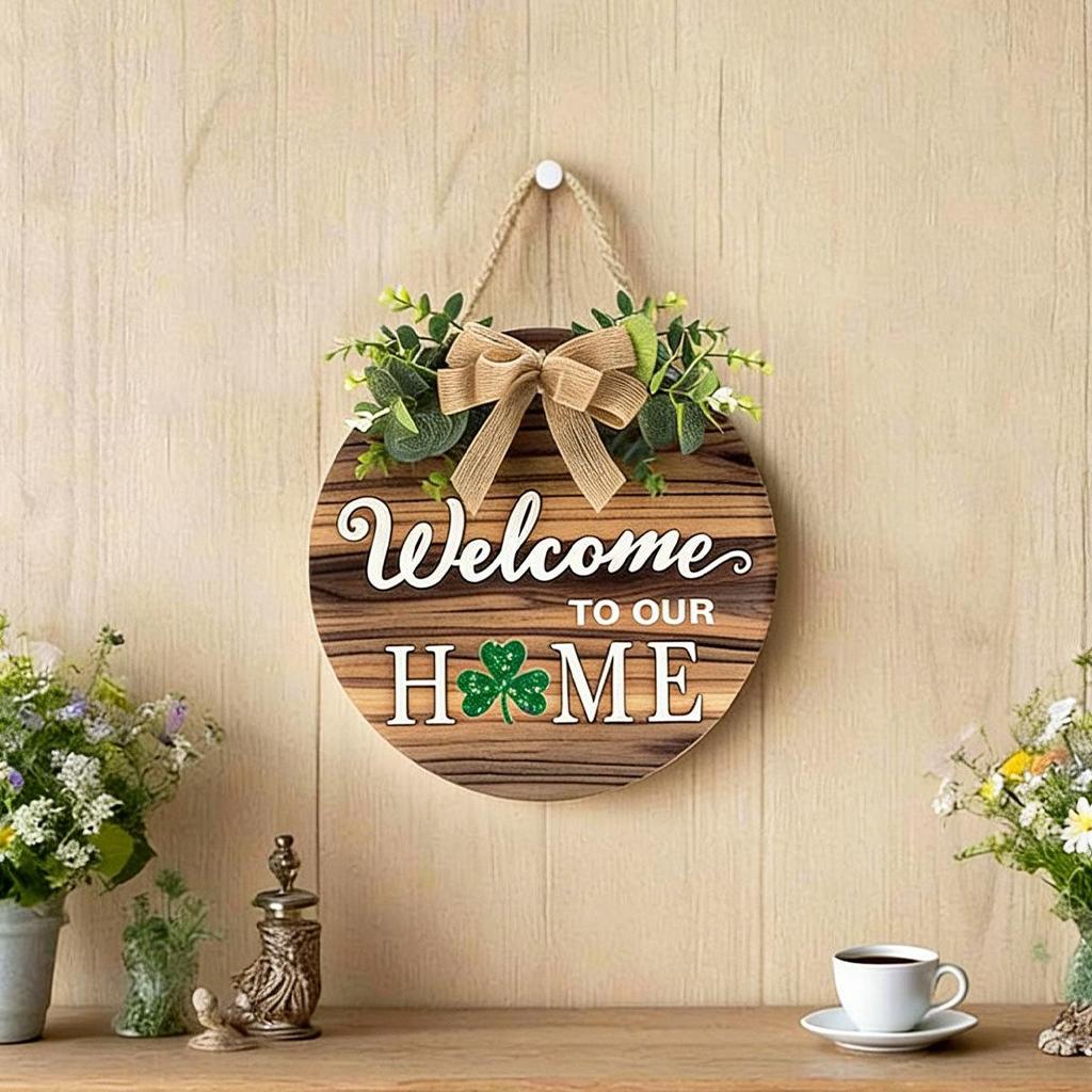 14-Pattern Interchangeable Welcome Sign for Easter, Christmas, & More Holidays