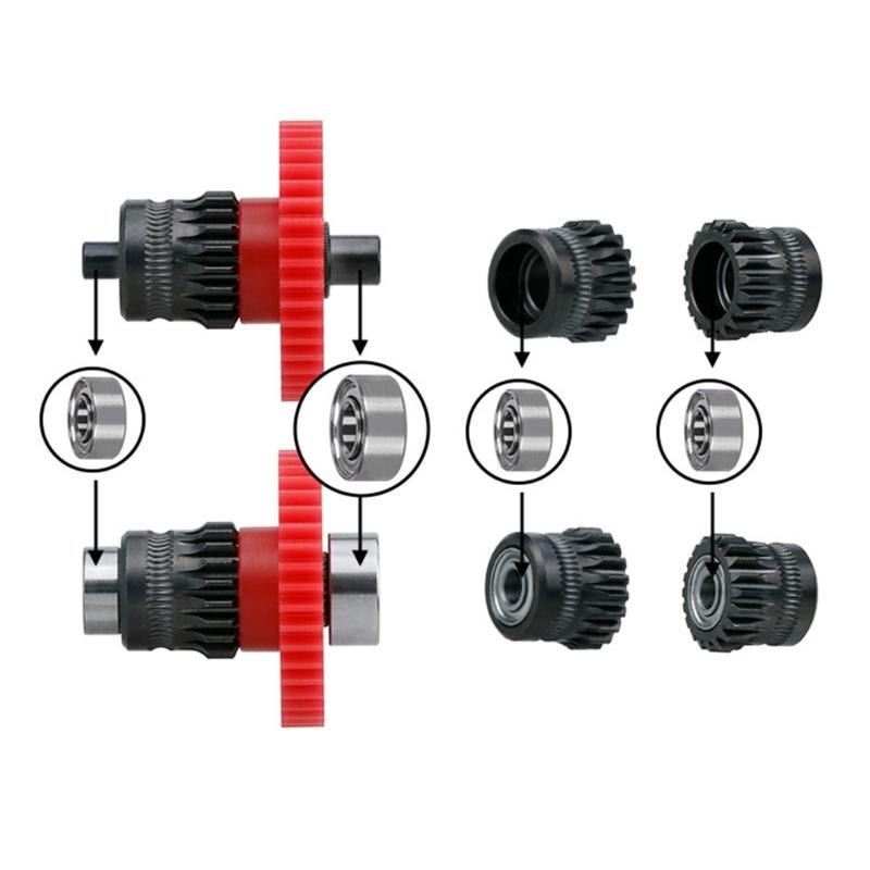 DLC Coated Steel Extruder Gear For Ender 3 Ender 5 3D Printer Hardened Metal Extruder Gear Installation Accessories