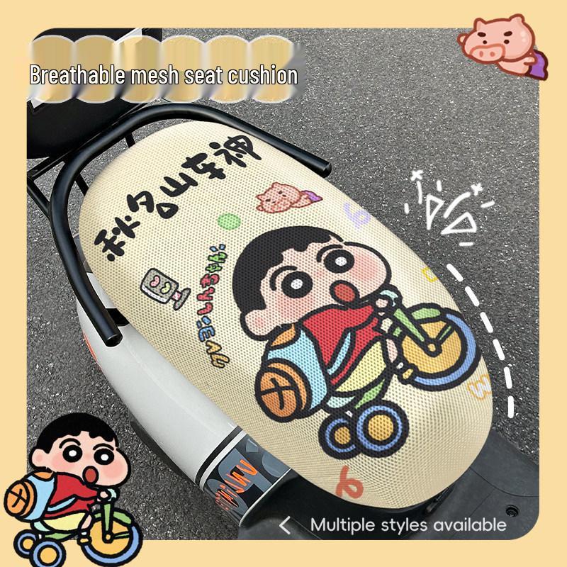 Universal All-Season Breathable Honeycomb Motorcycle Electric Vehicle Seat Cover for Sun Protection and Heat Insulation
