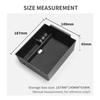 Center Armrest Storage Box Organizer Tray For Mitsubishi Triton 2024-2025 Black