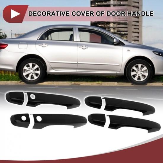 1 Set Car Door Handle Cover for Honda CR-V 2012-2016 Outside Gloss Black ABS