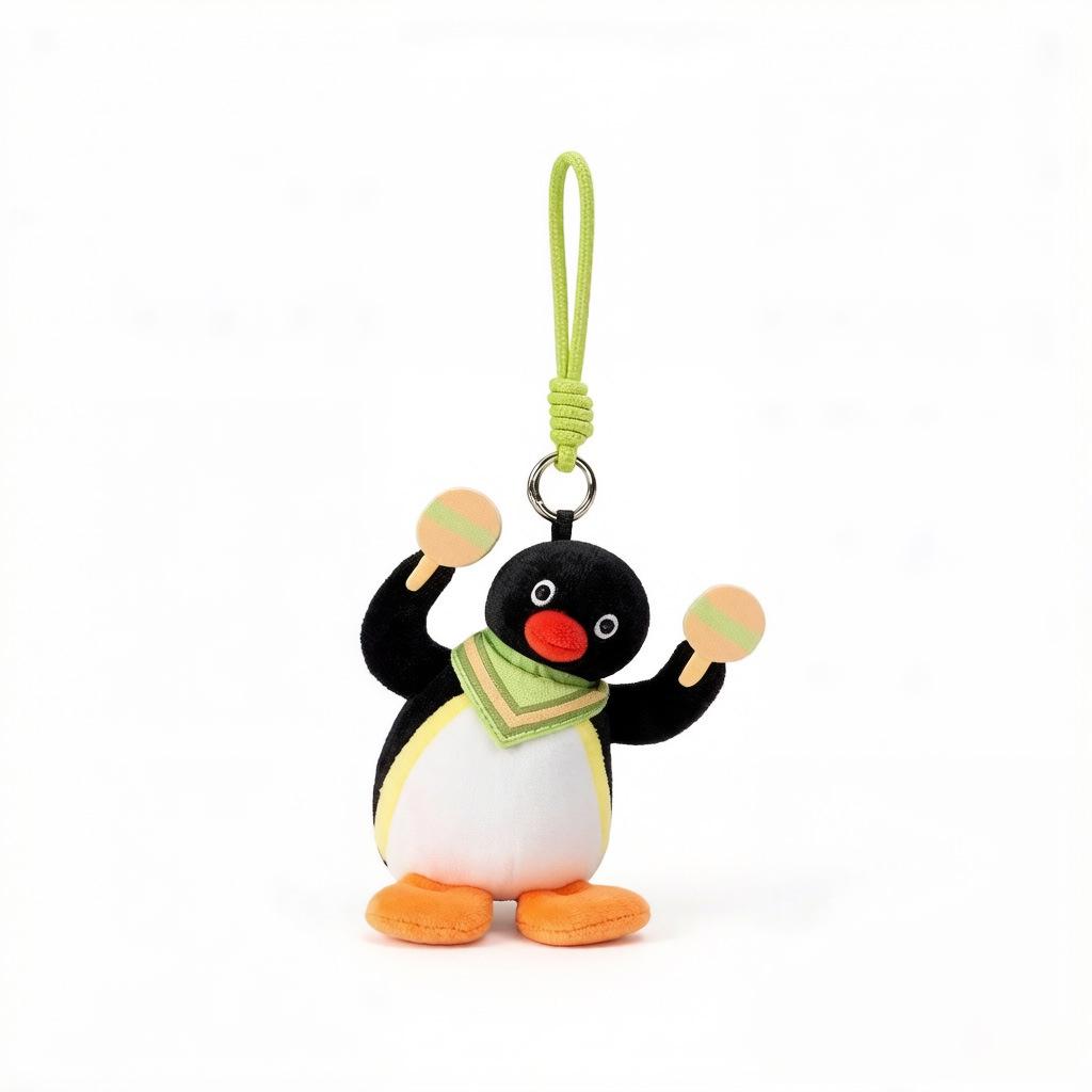 Portachiavi Peluche Pinguino Originale Bambola Ornamento per Zaini