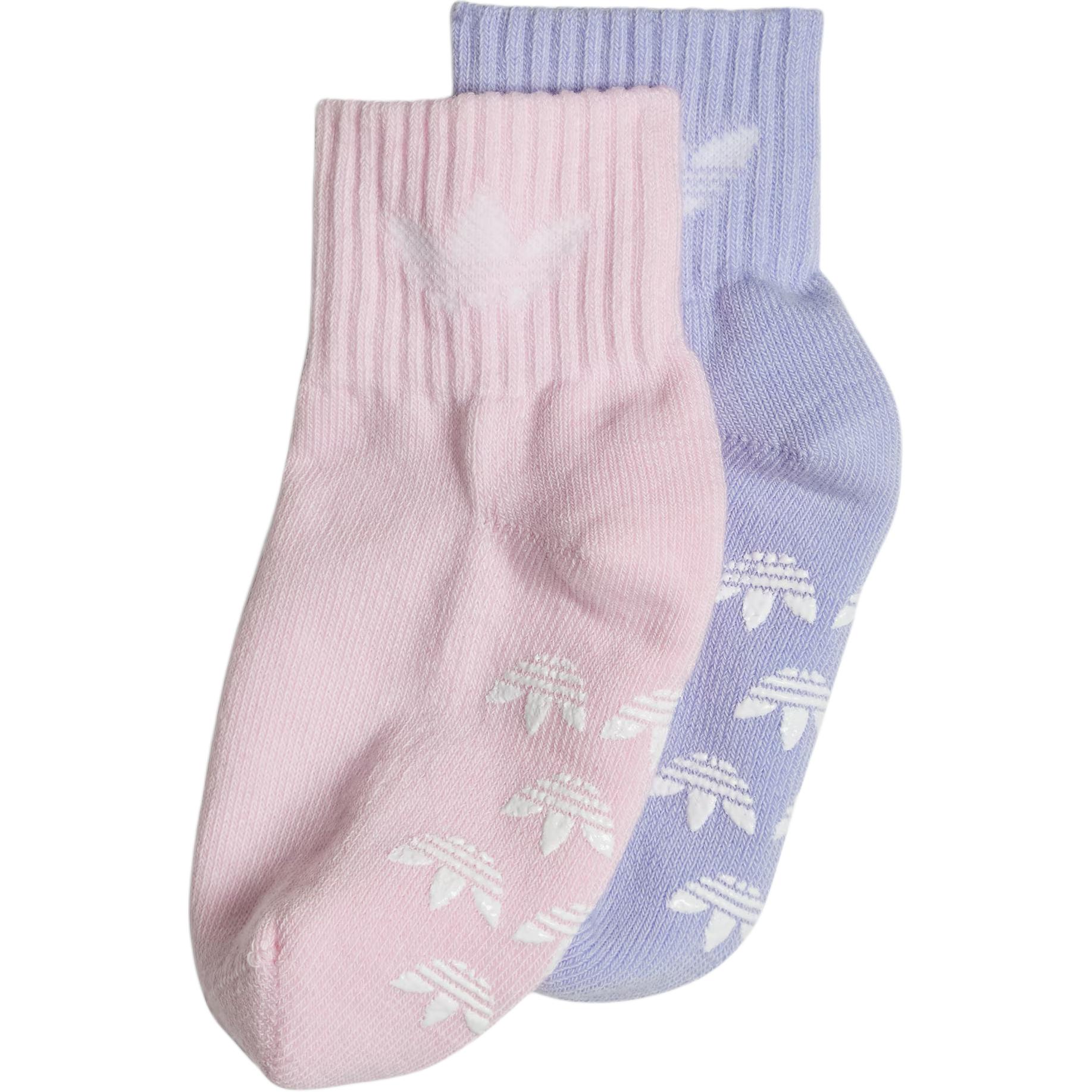 Adidas Originals Socks 2 Pack Light Purple/clear Powder Kids  IS0683 S