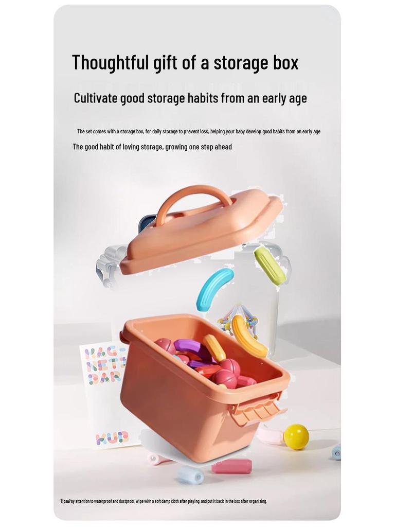 Magnetic Building Blocks - Large, Strong Magnets for Early Education (Ages 1-3)