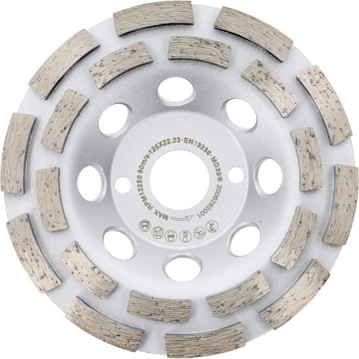 Prodiamant kit capot d'aspiration avec brosses pour meuleuses d'angle,y compris meule diamantée 125mm