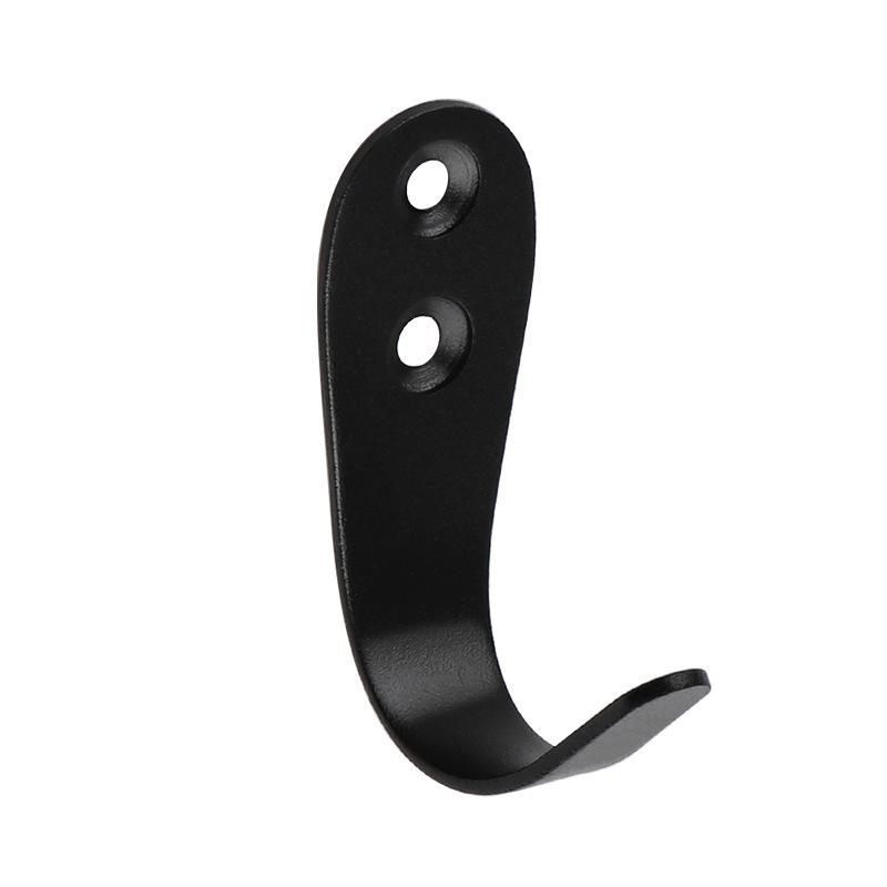Jinrui Stainless Steel Black Bathroom Hook for Coats and Hats