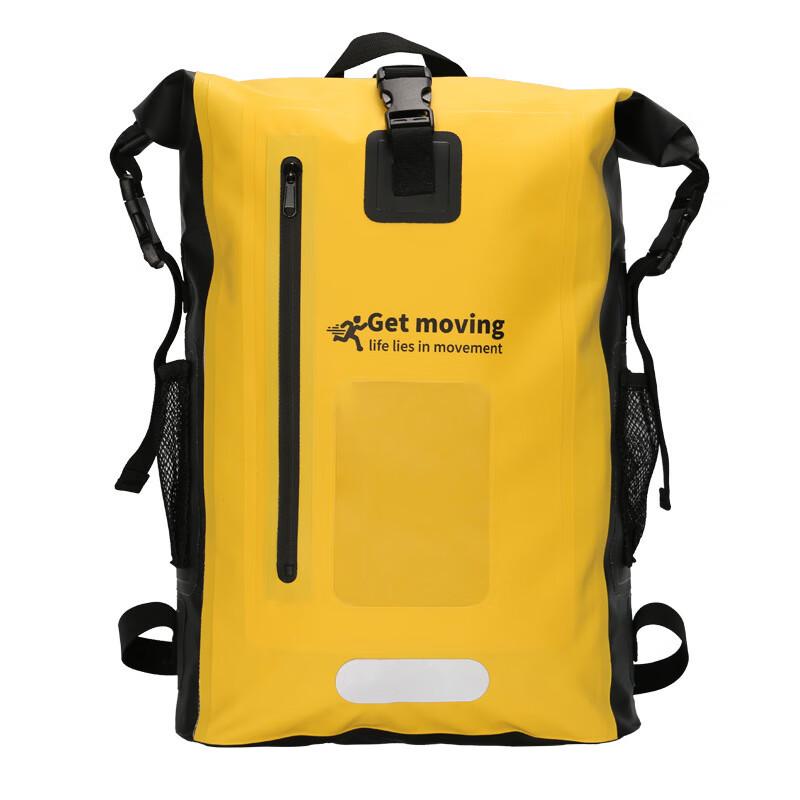OEING Waterproof Carbon Fiber Texture Backpack with Phone Window