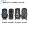 Leather Car Key Cover Smart Remote Control Fobs Shell Cases Auto Accessories For Dodge Ram 1500 Pickup