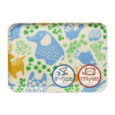 TATSU-CRAFT Magnetic Animal Tray Nordic Design 33cm Rectangle Non-Slip Placemat